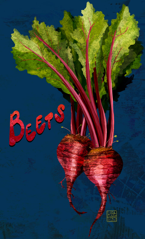 food root vegetable illustration of beets